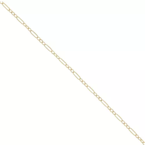 Cadena Rectángulo alternado Forçat 1.8 mm - Gold filled x50cm