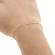 Cadena Rectángulo alternado Forçat 1.8 mm - Gold filled x50cm