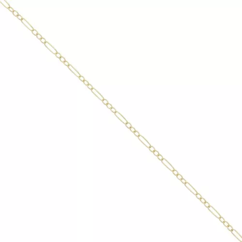 Cadena Rectángulo Alternado Forçat 1.7 mm - Gold filled x50cm