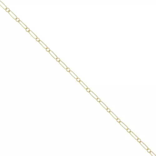 Cadena Rectángulo Alternado Forçat 1.6 mm - Gold filled x50cm
