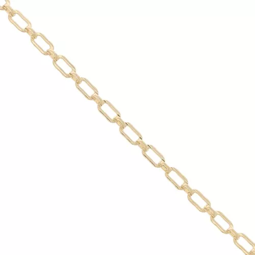 Cadena Rectángulo Alternativo 3.7 mm - Gold filled x20cm