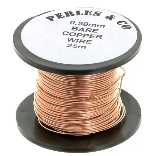 Hilo de cobre 0.50 mm desnudo x 25 m