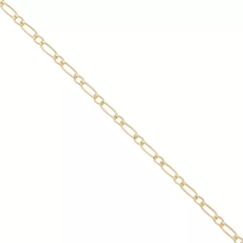 Cadena de eslabones alternados (1x1) de 2,2 mm en Gold filled x 50 cm