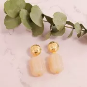 Pendientes de 14 mm con aro - Chapado en orox2