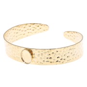 Juego de pulsera 12x170 mm para cabujón ovalado 10x8 mm - Chapado en oro x1|raw }}