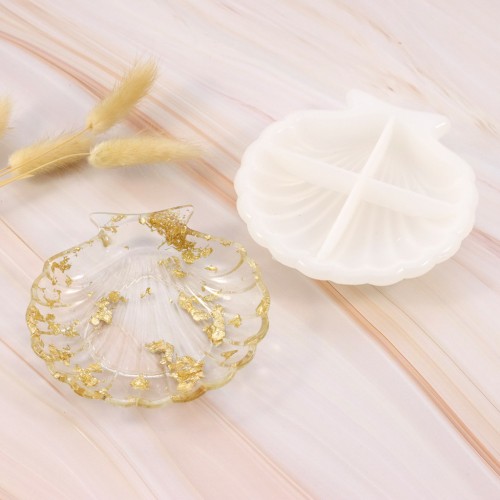 Molde de silicona - concha - 11x11 cm x1