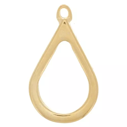 Colgante para resina UV y bicomponente 20x33,5 mm - Dorado x1