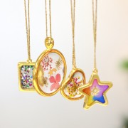 Colgante para resina UV y bicomponente 20x33,5 mm - Dorado x1