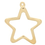 Colgante de estrella para resina UV y bicomponente 31,5x34 mm - Dorado x1|raw }}