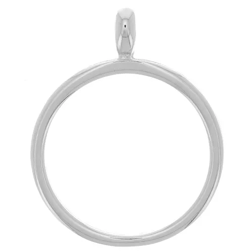 Colgante redondo para resina UV y bicomponente 41x52 mm - Rodiado x1