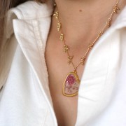 Colgante corazón para resina UV y bicomponente 28x32 mm - Rodiado x1