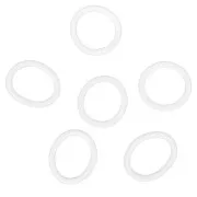 Anillos de silicona para clips de gafas - Blanco x10