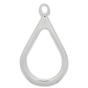 Colgante gota para resina UV & bi-componentes 20x33,5 mm - Rodiado x1