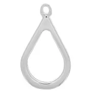 Colgante gota para resina UV & bi-componentes 20x33,5 mm - Rodiado x1