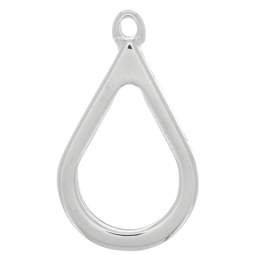 Colgante gota para resina UV & bi-componentes 20x33,5 mm - Rodiado x1