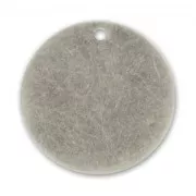 Cequí liso 20 mm plateado envejecido x1