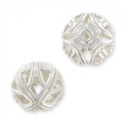 Bola filigrana 12 mm plateado x4|raw }}