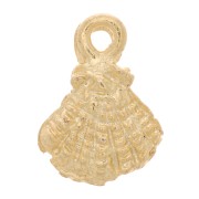 Charm de festón 9x7 mm - Dorado con oro fino x1|raw }}