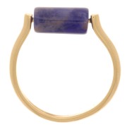 Anillo fino ajustable e intercambiable S.53 a S.55 - Dorado con oro fino x1