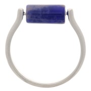 Anillo fino ajustable e intercambiable T.53 a T.55 - Rodio x1