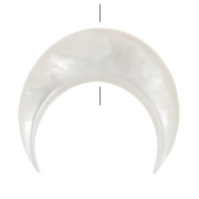 Cuenta de media luna de nácar 11x12,5 mm - Natural x1|raw }}