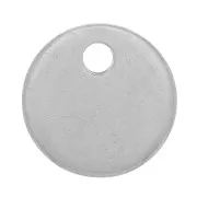 Mini lentejuelas redondas de 8 mm grabadas S. Acero - Acero inoxidable 304 x10