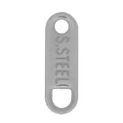 Mini lentejuelas ovaladas 11x3,5 mm grabadas S. Acero - Acero inoxidable 304 x10