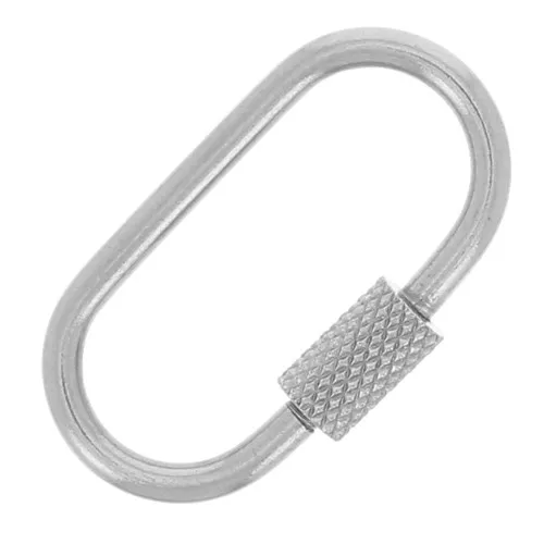 Cierre de rosca ovalado 26x14,5 mm en acero inoxidable 304 x1