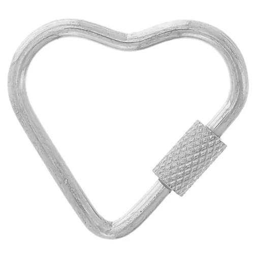 Cierre de corazón de acero inoxidable 21,5x23,5 mm x1