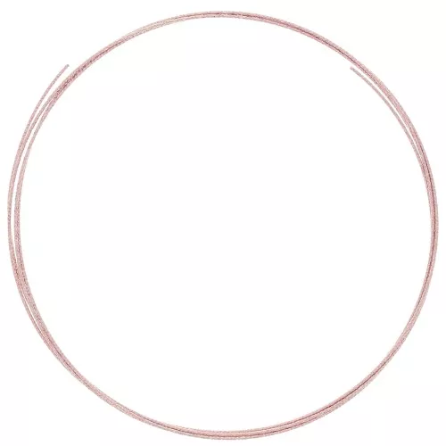 Hilo semiduro - recocido - diamante redondo 0,7 mm - Plata 925 Oro rosa x1m