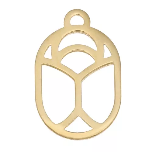 Escarabajo hueco 11x7 mm - excl. Perles & Co - Gold filled x1