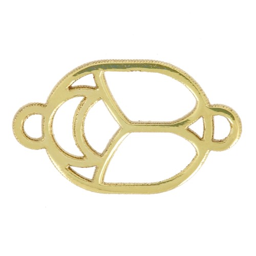 Escarabeo espaciador ahuecado 12x7 mm - excluido Perles & Co - Gold filled x1