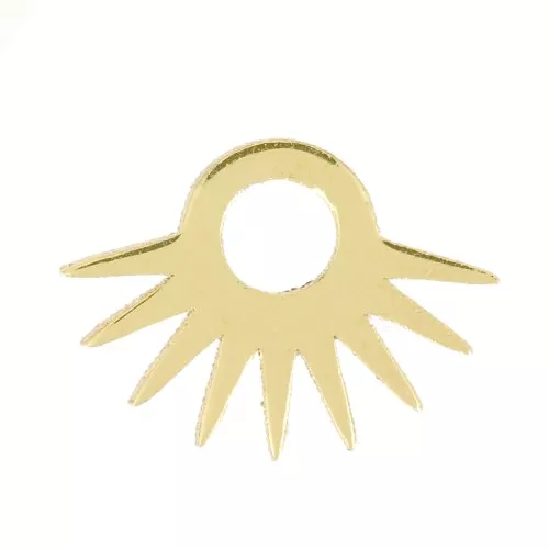 Mini encanto de medio sol 5.5x7.5 mm - Gold filled x1