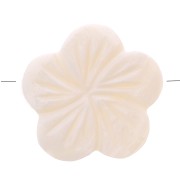 Cuentas de nácar - Forma de flor 21 mm - Natural x5|raw }}