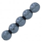 Perlas 4 mm Dark Grey x100|raw }}