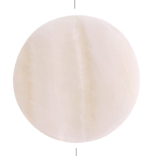 Cuentas planas de nácar - forma de paleta 25 mm - Natural x2