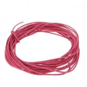 Hilo algodón encerado 1 mm Rosa Fucsia x5 m