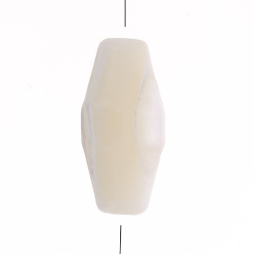 Cuentas de nácar - forma de diamante 12x6 mm - Natural x10