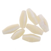 Cuentas de nácar - forma de diamante 12x6 mm - Natural x10