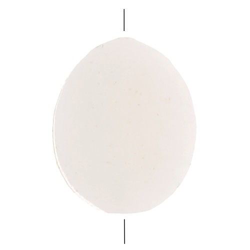 Cuentas planas de nácar - ovaladas 11x9 mm - Natural x10