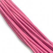 Cordón de cuero 2 mm Dark Rosa Fuschia x 2 m|raw }}