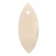 Lentejuelas de nácar 22x9 mm - Natural x10