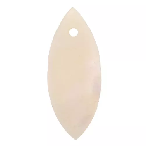 Lentejuelas de nácar 22x9 mm - Natural x10