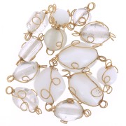 Surtido de separadores envueltos en hilo de cobre de tamaño aleatorioex20g