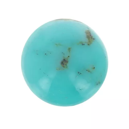 Cabujón redondo de 5 mm de piedra preciosa - Turquesa x1