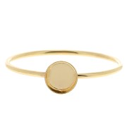 Anillo fino engaste para cabuchón 5 mm - Talla 54 - Gold Filled x1