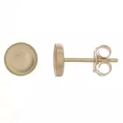 Ganchos pendientes para cabuchón de 5 mm - Gold Filled x2