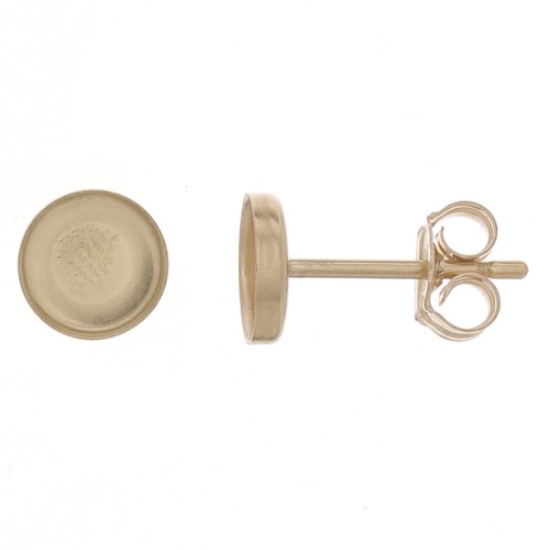 Ganchos pendientes para cabuchón de 5 mm - Gold Filled x2