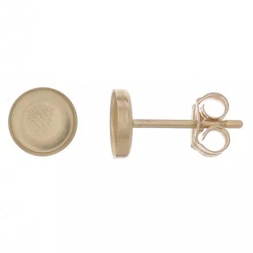 Ganchos pendientes para cabuchón de 5 mm - Gold Filled x2