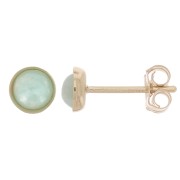 Ganchos pendientes para cabuchón de 4 mm - Gold Filled x2